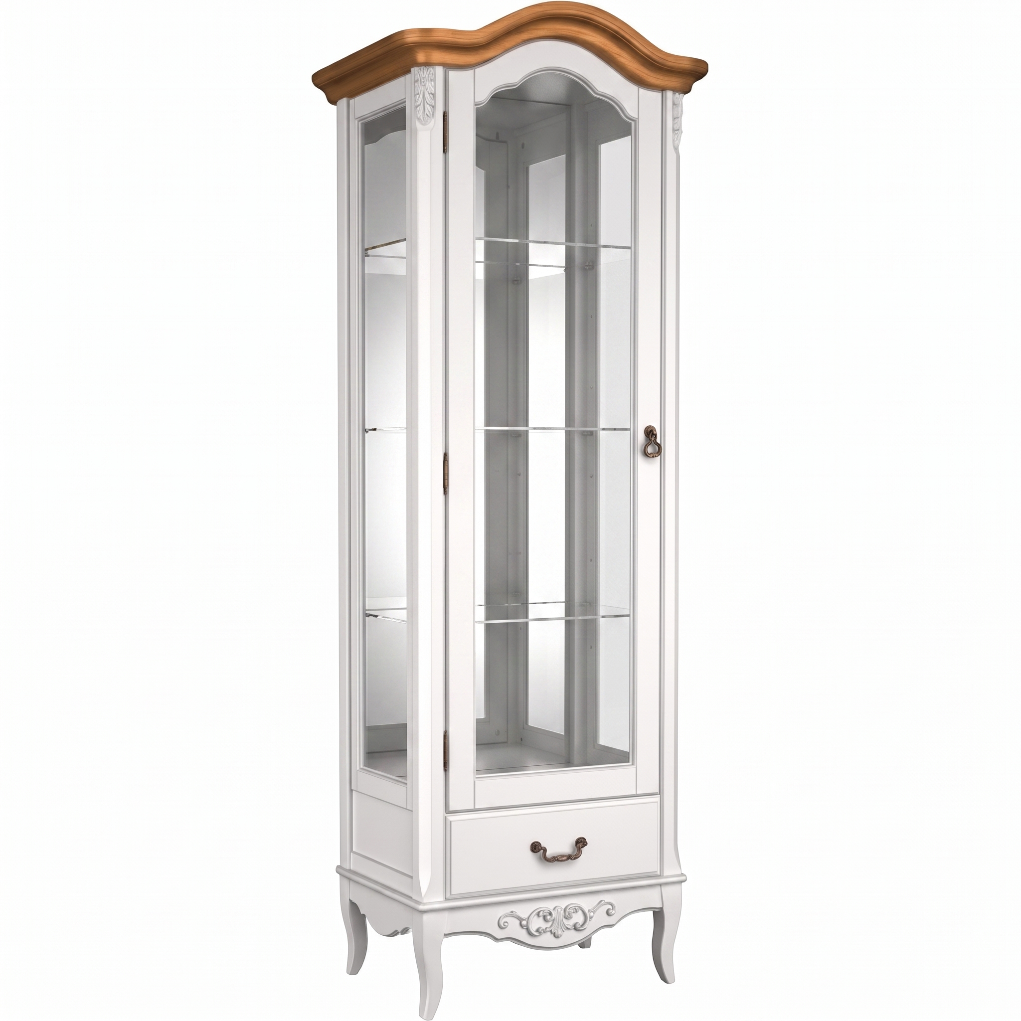 Витрина стеклянная L с зеркалом W602/1