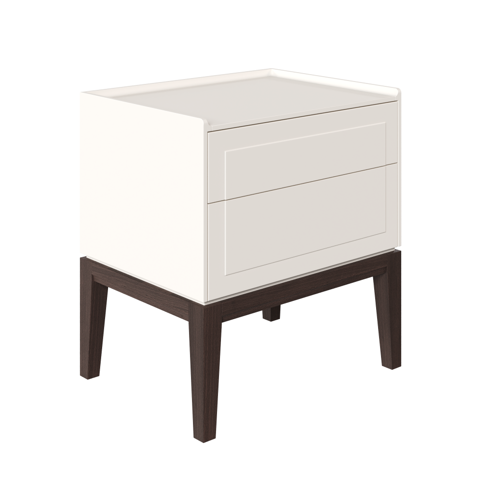 Тумба прикроватная 2 ящика MRS302W White