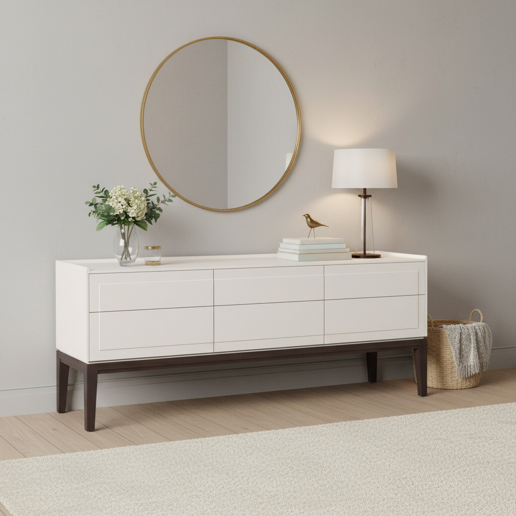 Тумба ТВ узкая MRS304W White