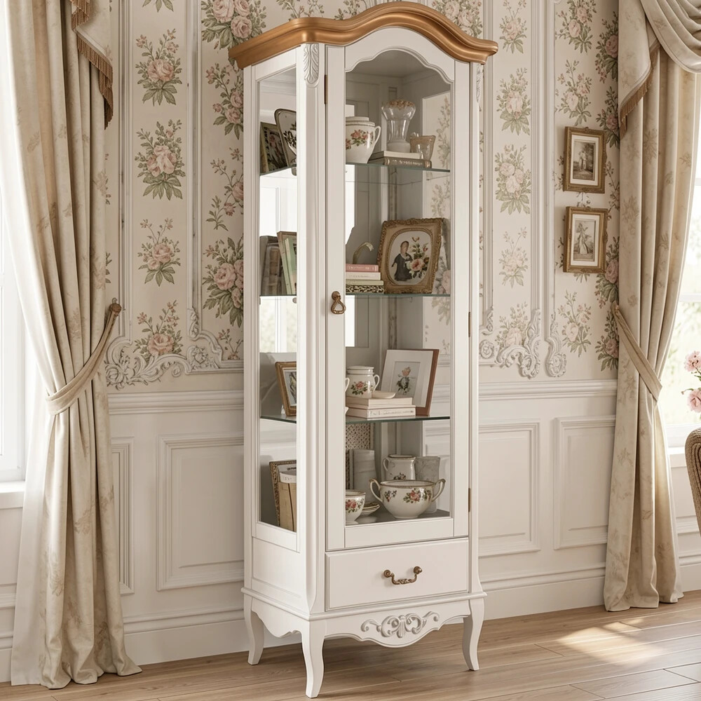 Витрина стеклянная R с зеркалом W601/1