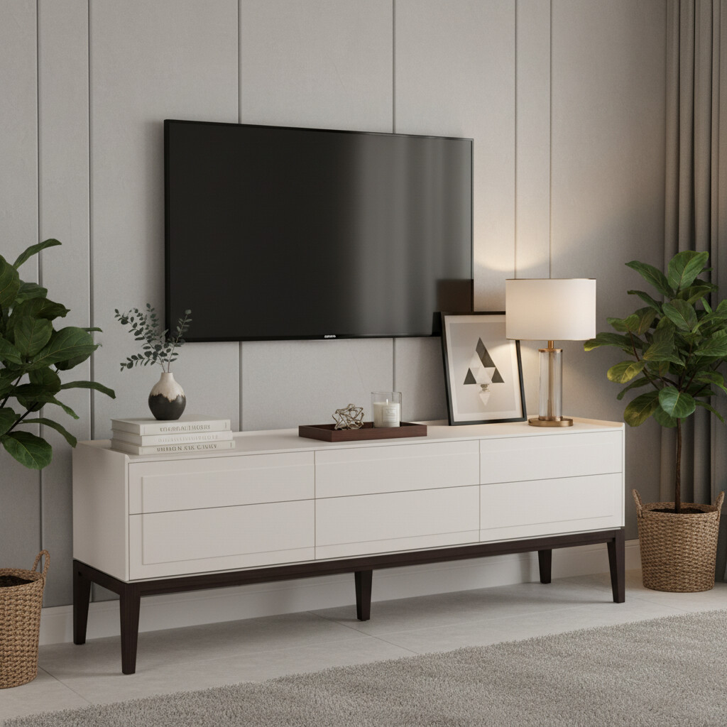 Тумба ТВ широкая MRS305W White