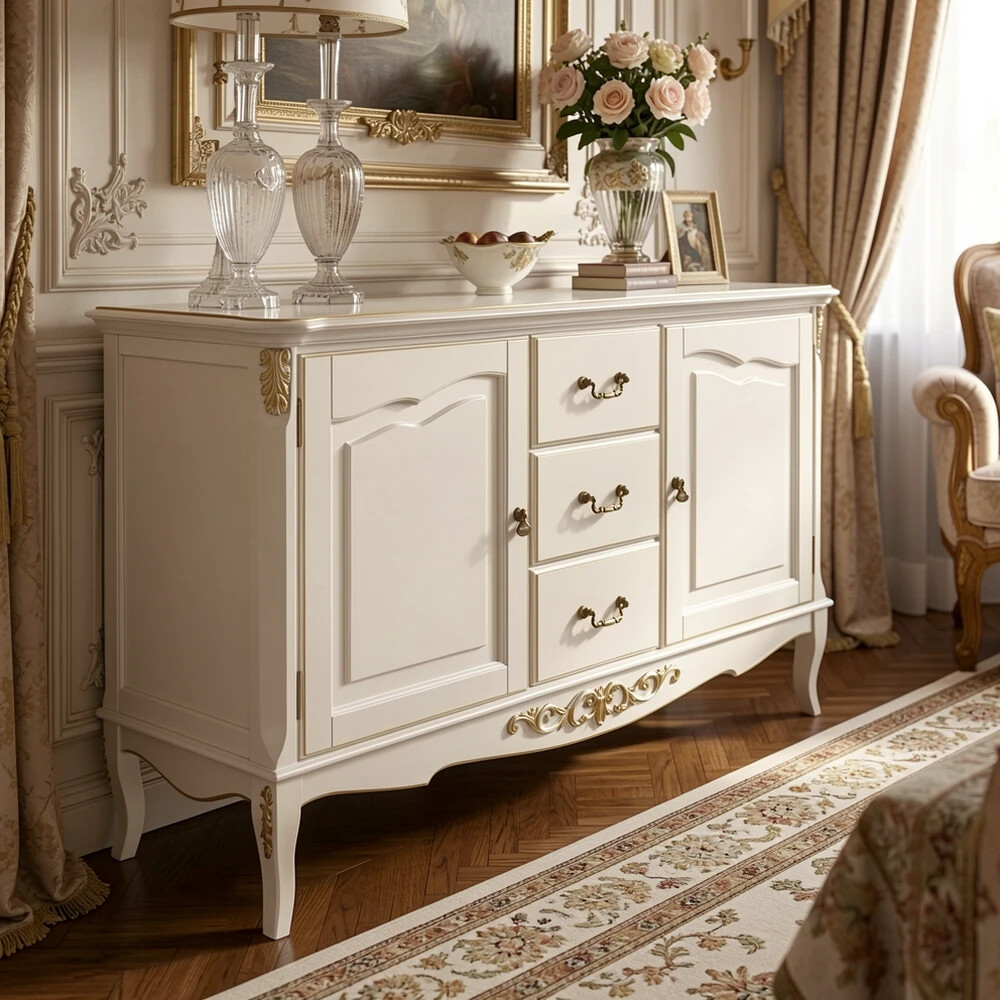 Комод широкий 3 ящика + 2 распашных фасада В403G