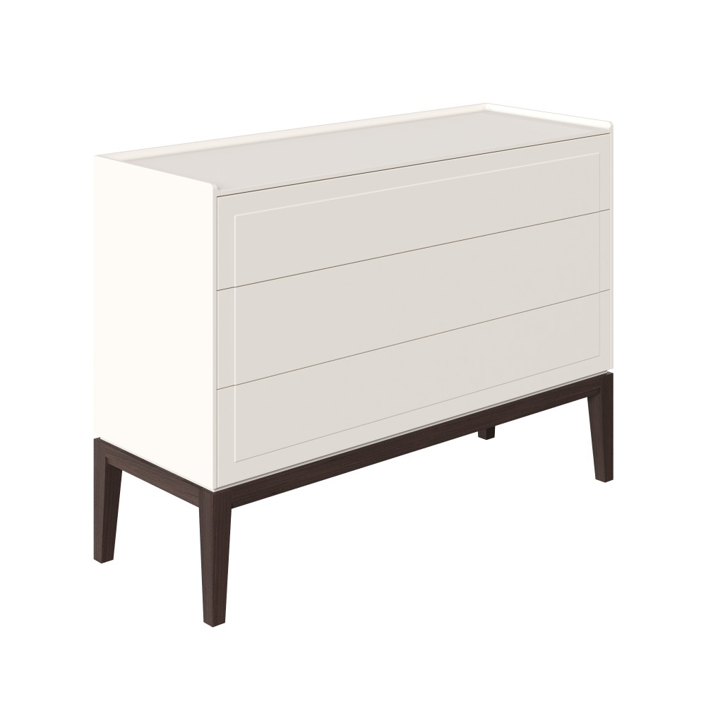 Комод 3 ящика MRS401W White