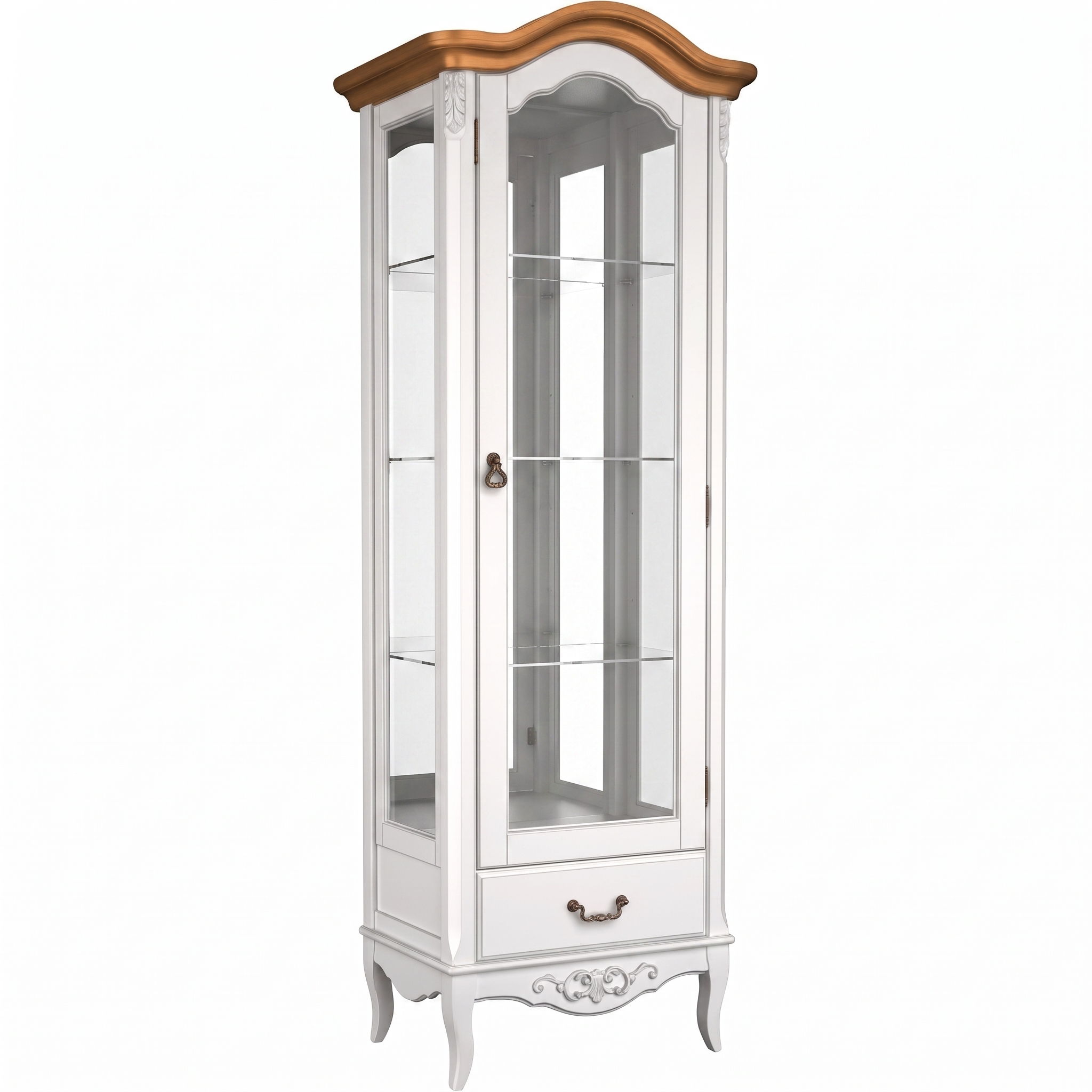 Витрина стеклянная R с зеркалом W601/1