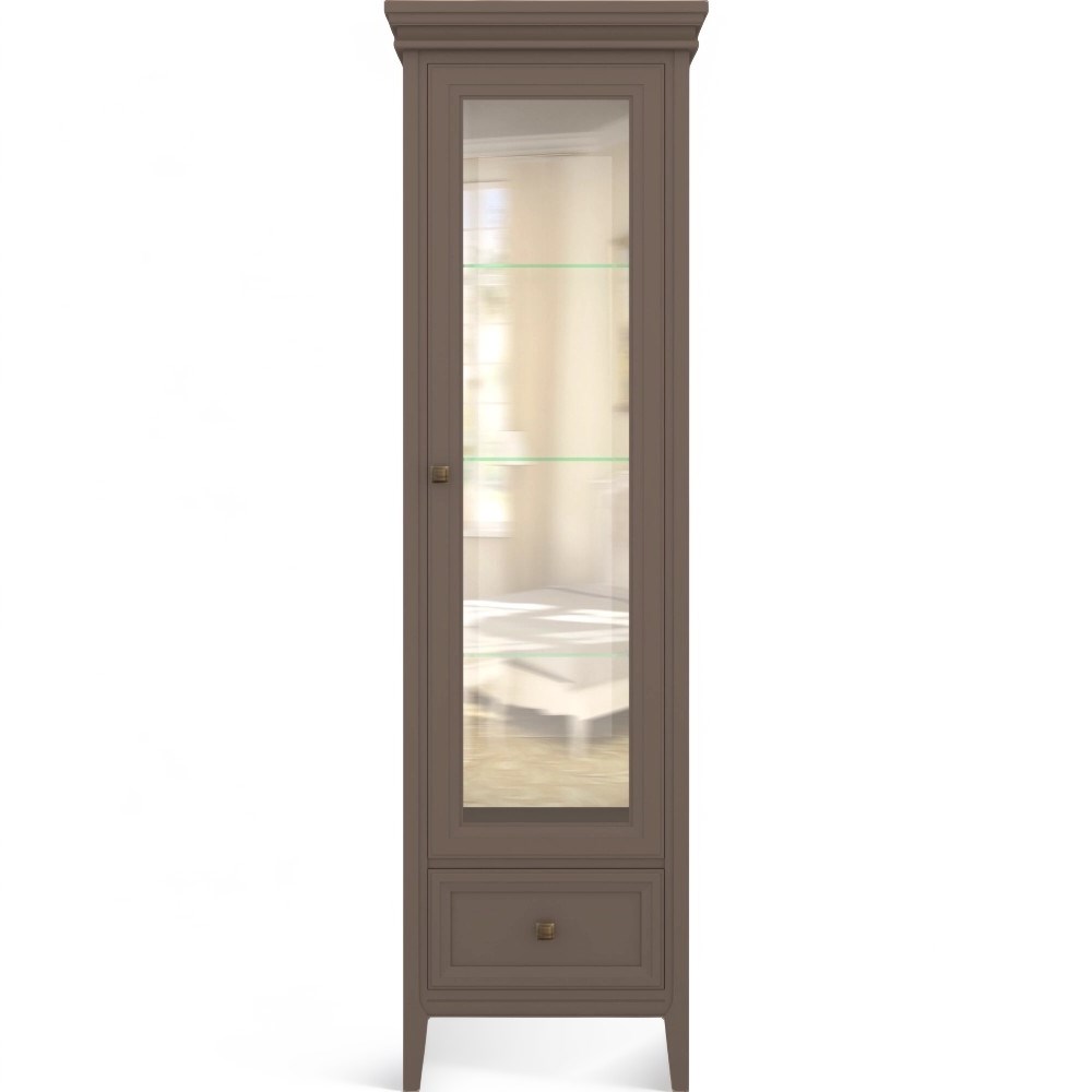 Витрина правая с зеркалом R Тесоро коричневая T601R/Q