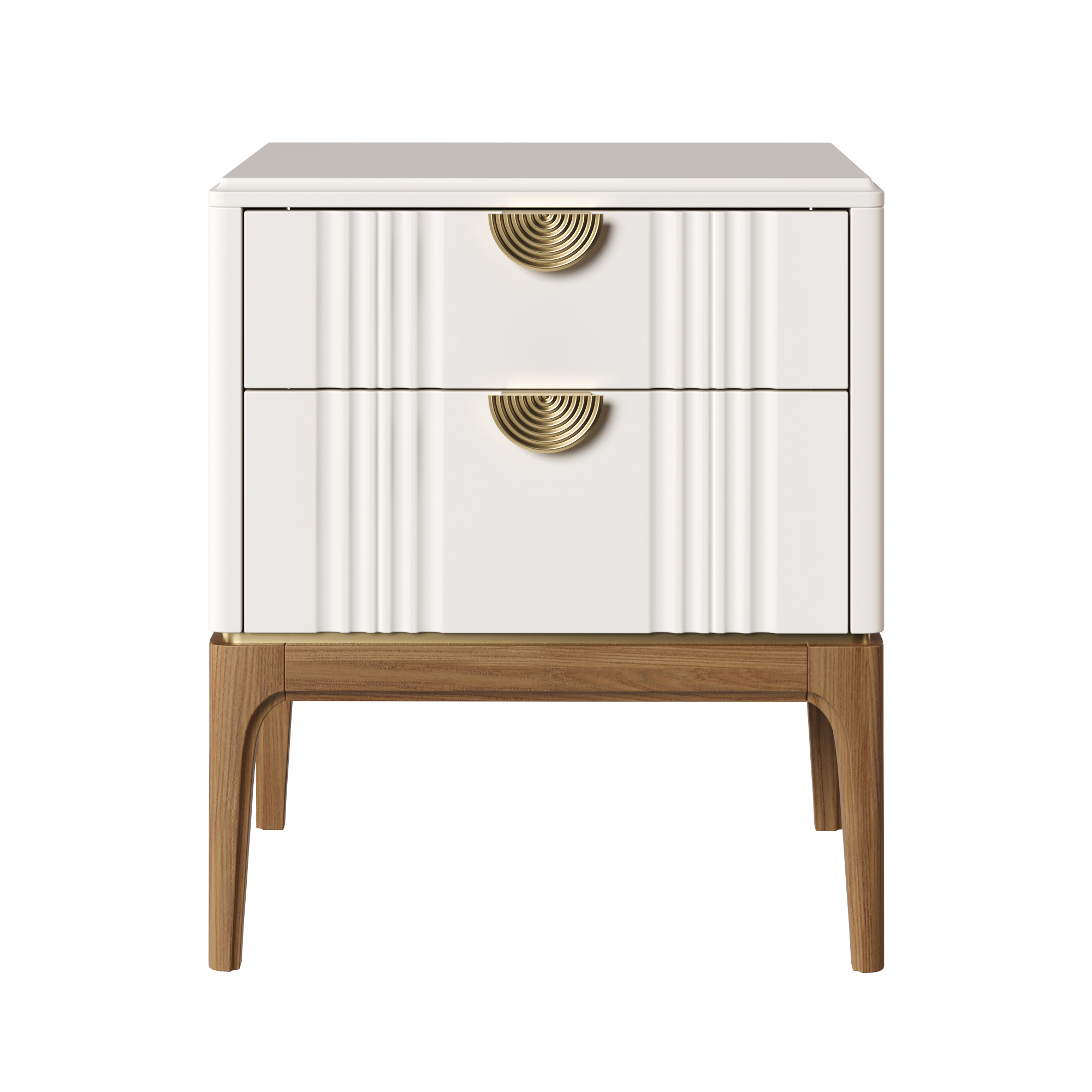 Тумба прикроватная 2 ящика  BR302W White