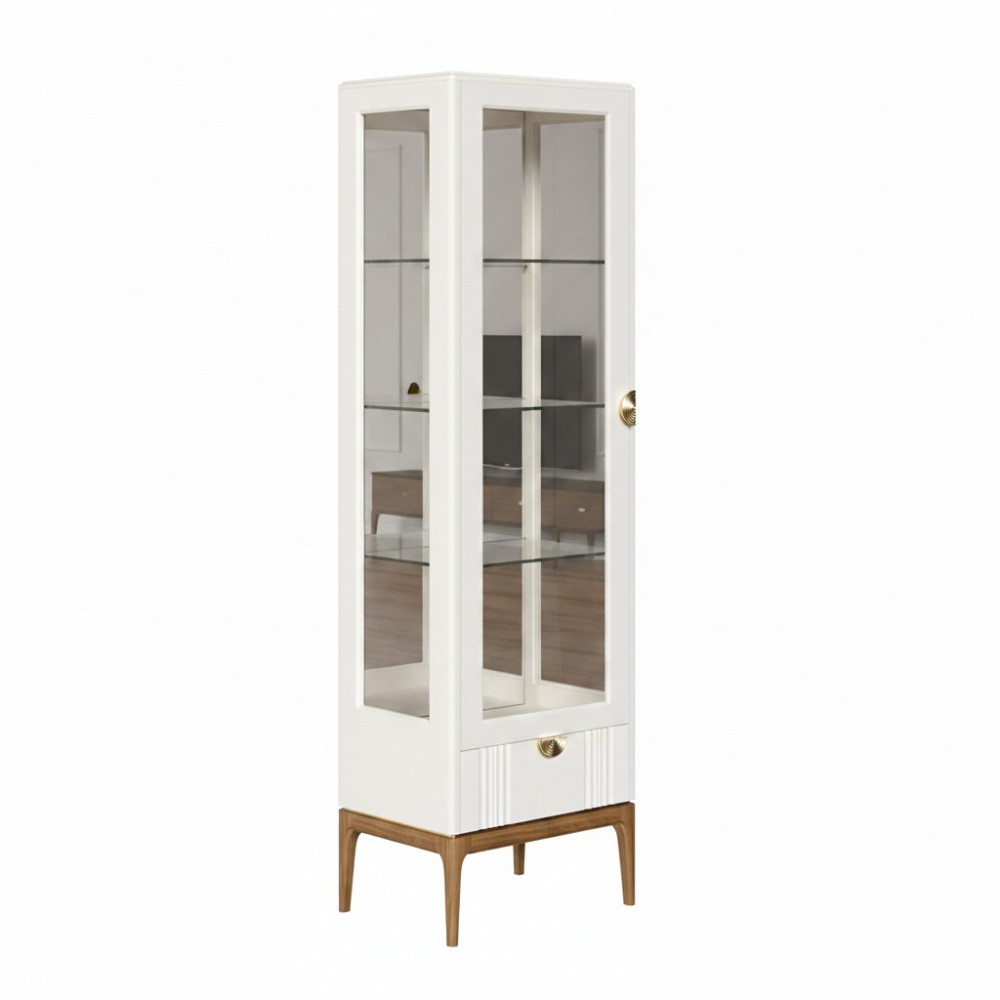 Витрина правая с зеркалом R  BR601R/W White