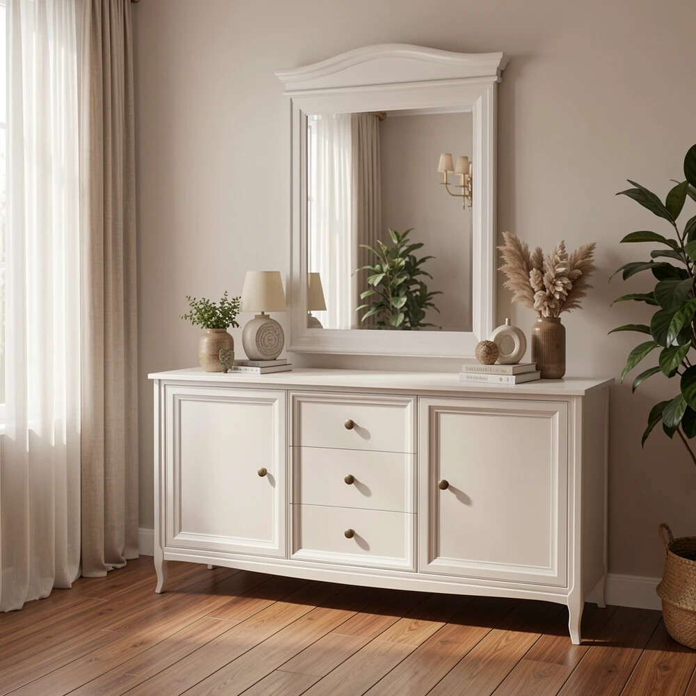Зеркало прямоугольное(вертикальное) М106W белое
