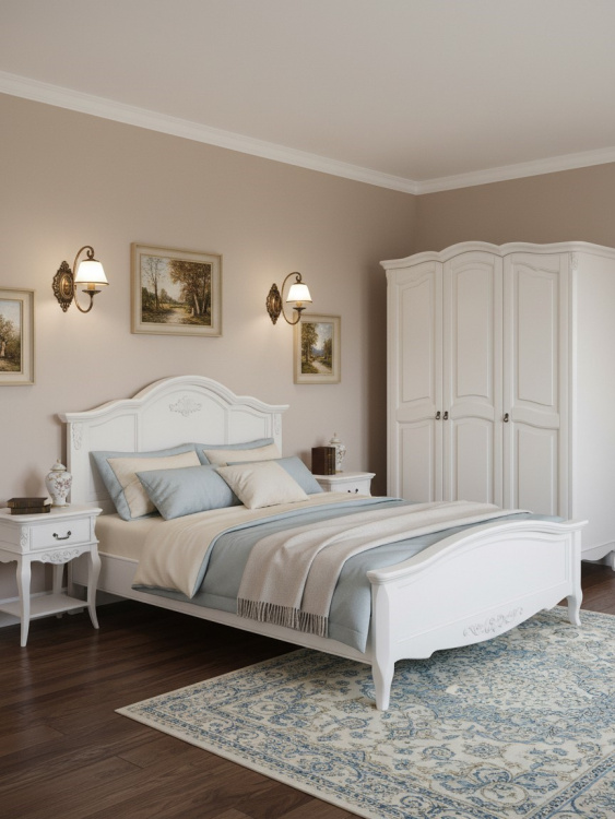 Кровать с жесткой спинкой 160*200 В206