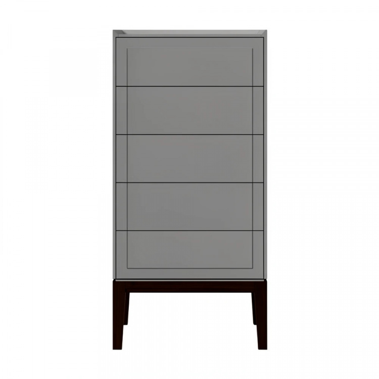 Комод высокий 5 ящиков MRS315G Серый