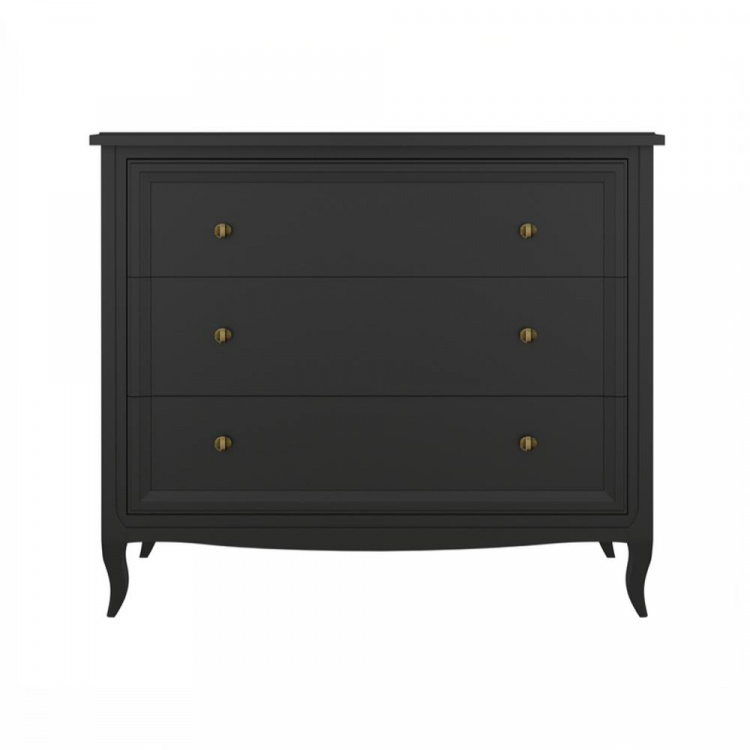 Комод 3 ящика М401BL черный