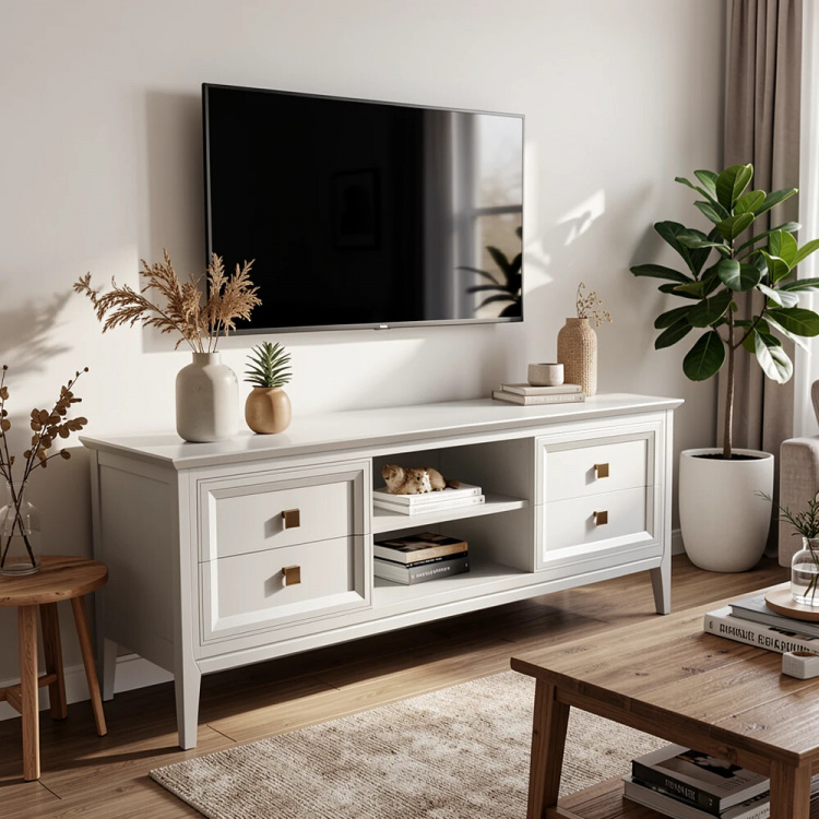 Тумба ТВ узкая Тесоро T304G Grey