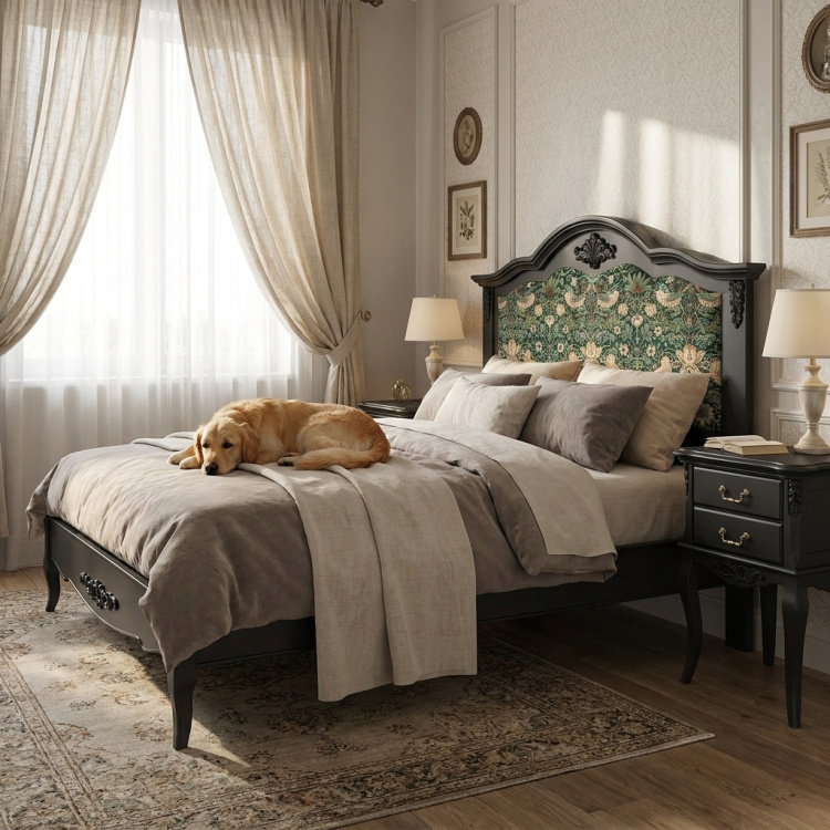 Кровать двуспальная В216BL Marlette, Земляничный воришка, 160×200 см