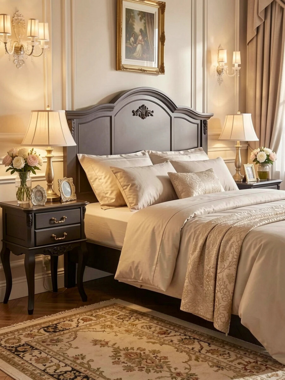 Кровать с жесткой спинкой 120*200 В202BLG