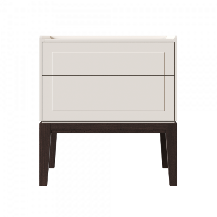 Тумба прикроватная 2 ящика MRS302W White