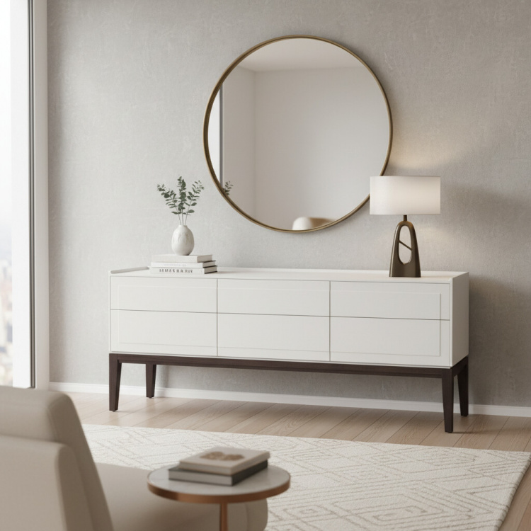 Тумба ТВ узкая MRS304W White