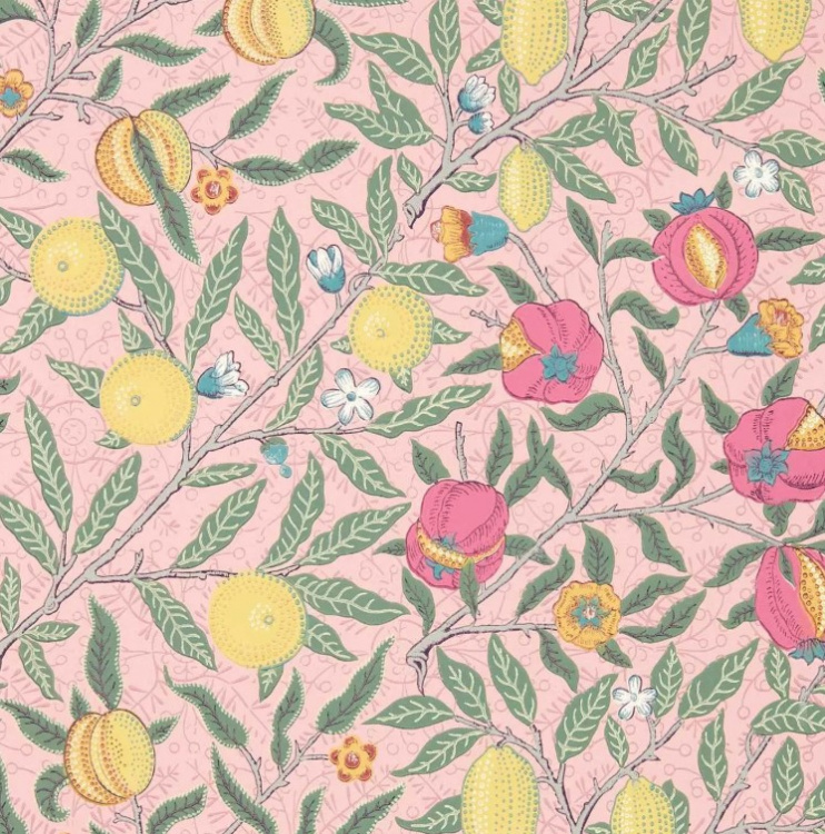 Кровать двуспальная В216BL Marlette, Фрукты, Розовая пудра, 160×200 см