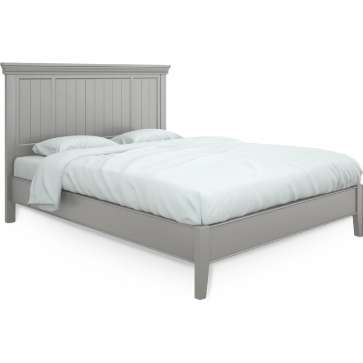 Кровать с жесткой спинкой 160x200 Тесоро серая T206G