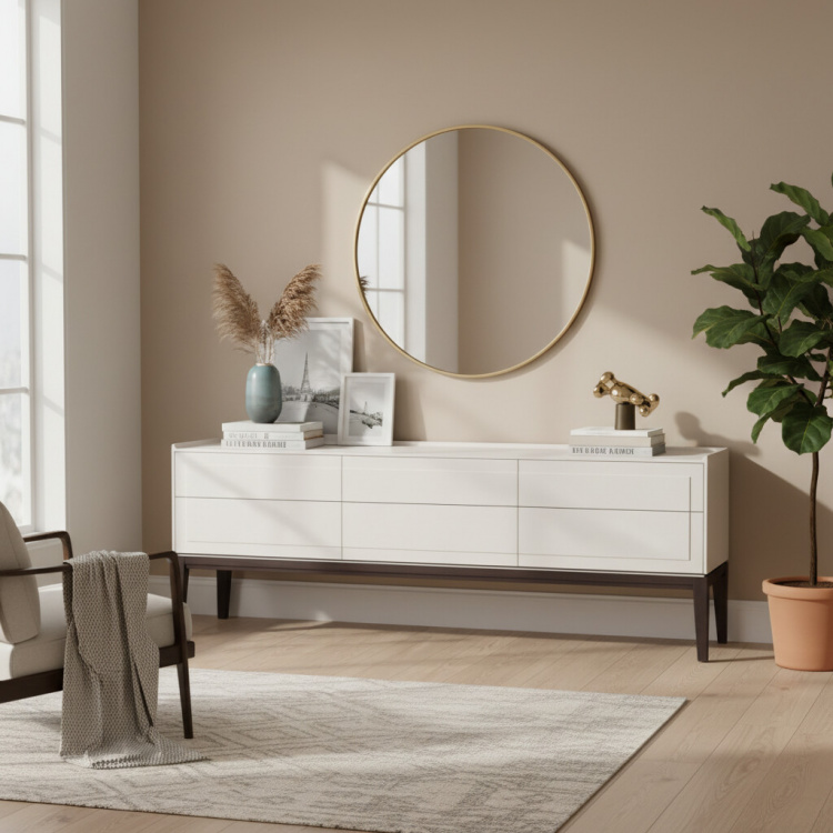 Тумба ТВ широкая MRS305W White