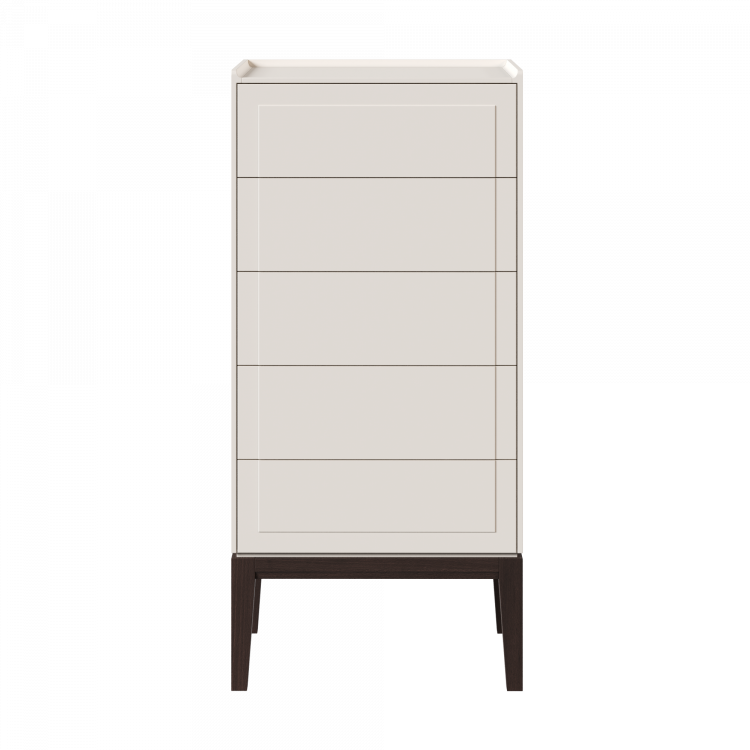 Комод высокий 5 ящиков MRS315W White