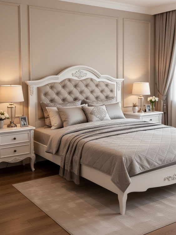 Кровать с мягким изголовьем 160*200 В216