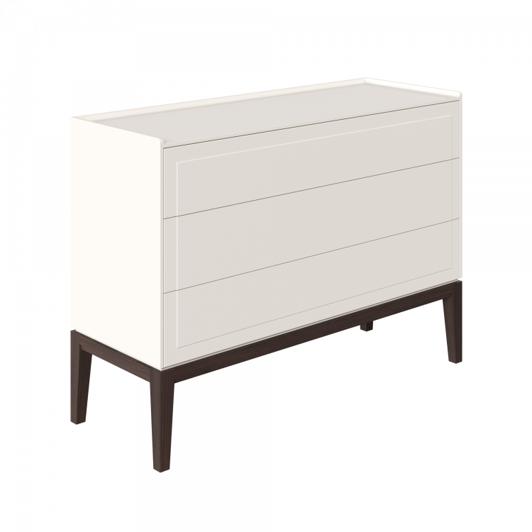 Комод 3 ящика MRS401W White