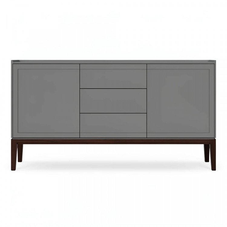 Комод широкий 3 ящика и 2 фасада MRS403G Серый