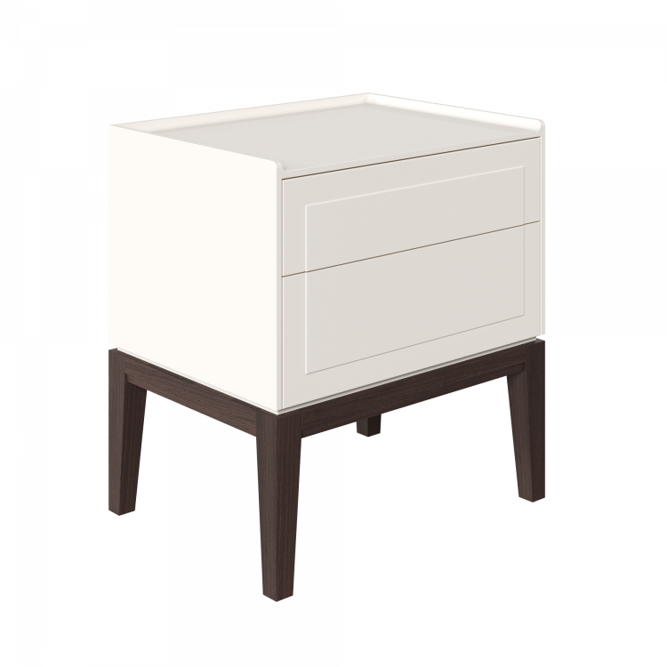 Тумба прикроватная 2 ящика MRS302W White