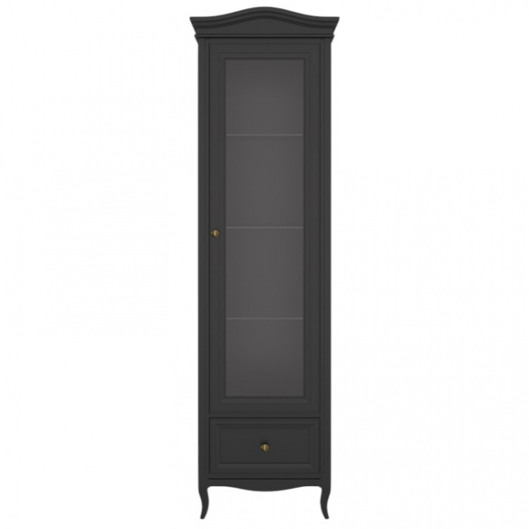 Витрина правая с зеркалом М601R/BL черная