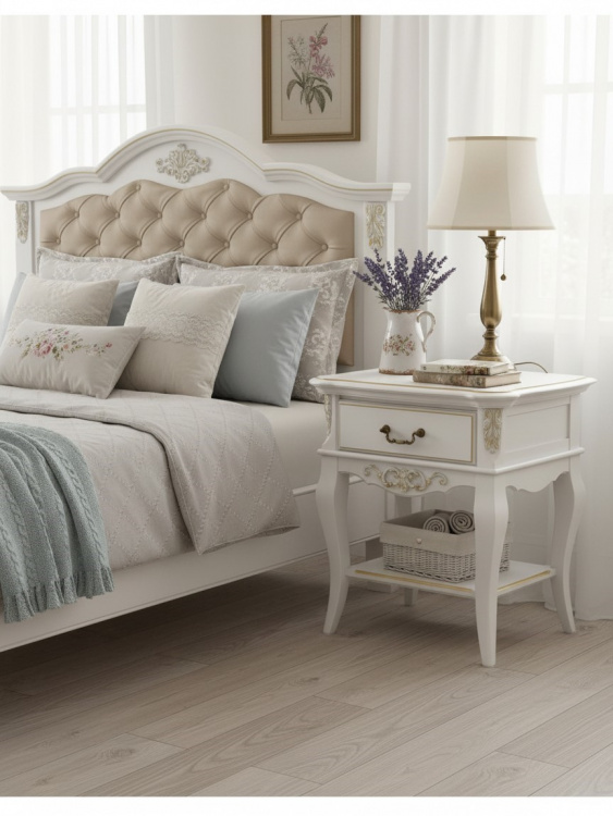 Кровать с мягким изголовьем 140*200  В214