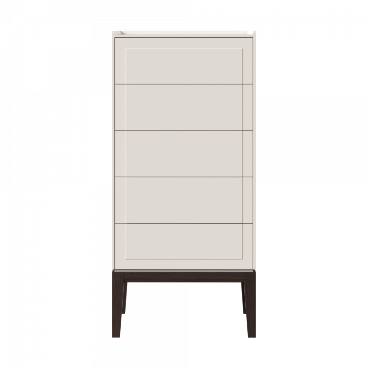 Комод высокий 5 ящиков MRS315W White