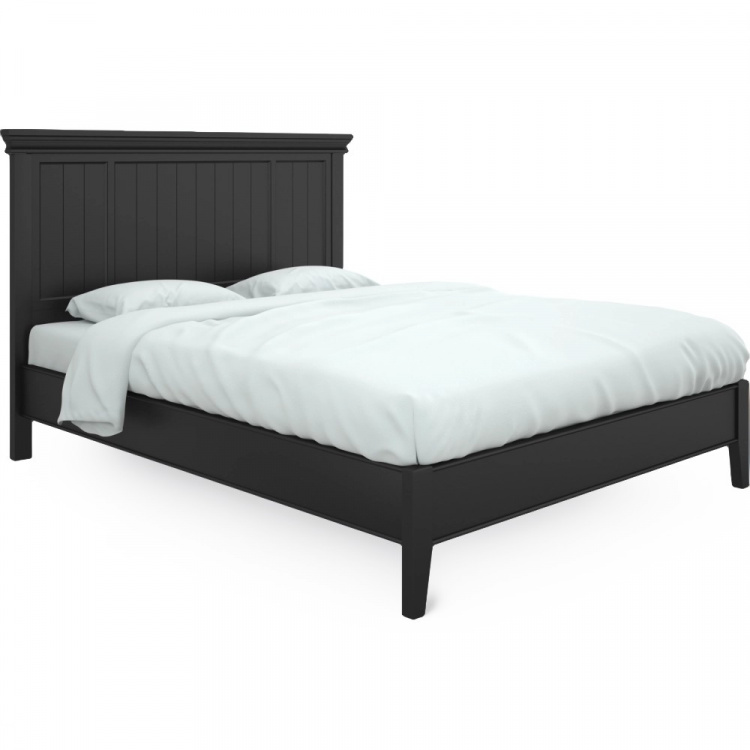 Кровать с жесткой спинкой 180x200 Тесоро черная T208BL