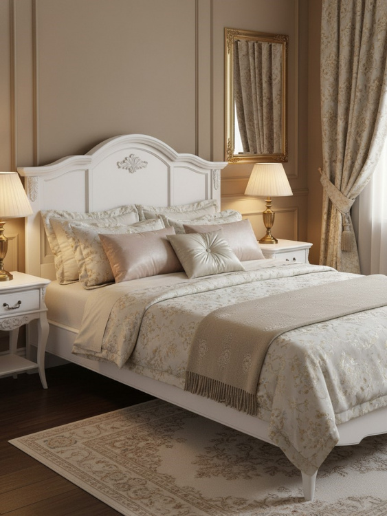 Кровать с жесткой спинкой 160*200 В206