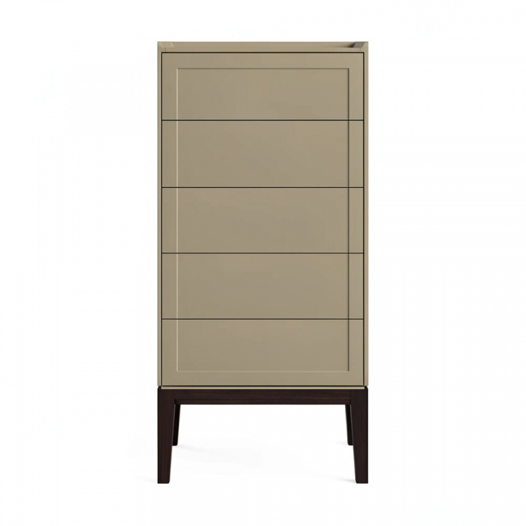 Комод высокий 5 ящиков MRS315Q Каменно-серый
