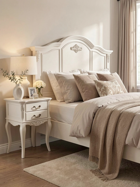 Кровать с жесткой спинкой 120*200 В202