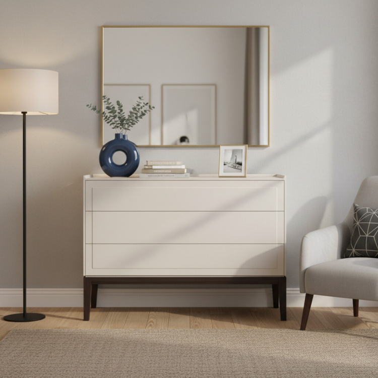 Комод 3 ящика MRS401W White