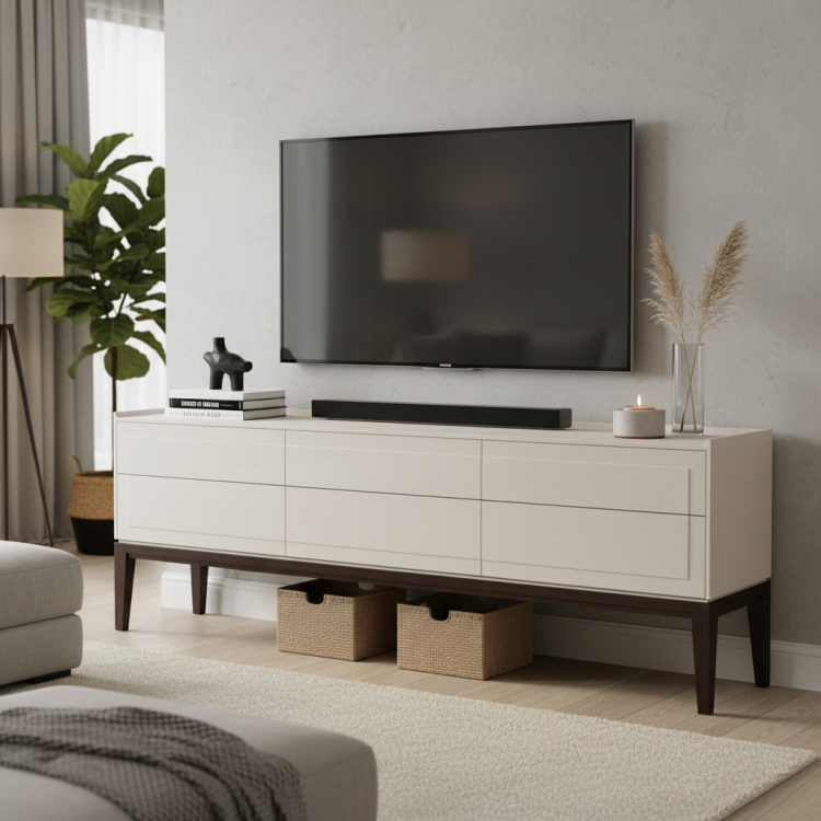 Тумба ТВ широкая MRS305W White