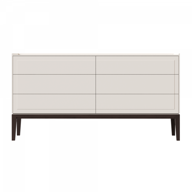 Комод  6 ящиков MRS406W  Белый