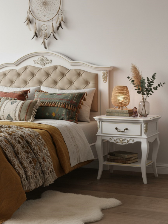 Кровать с мягким изголовьем 140*200  В214