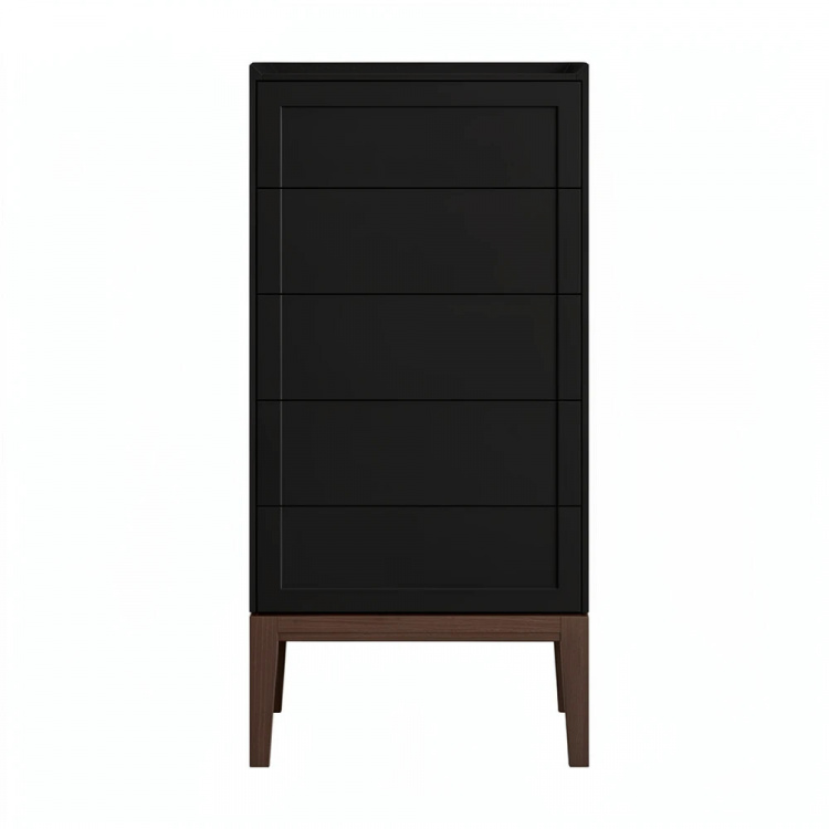 Комод высокий 5 ящиков MRS315BL Черный