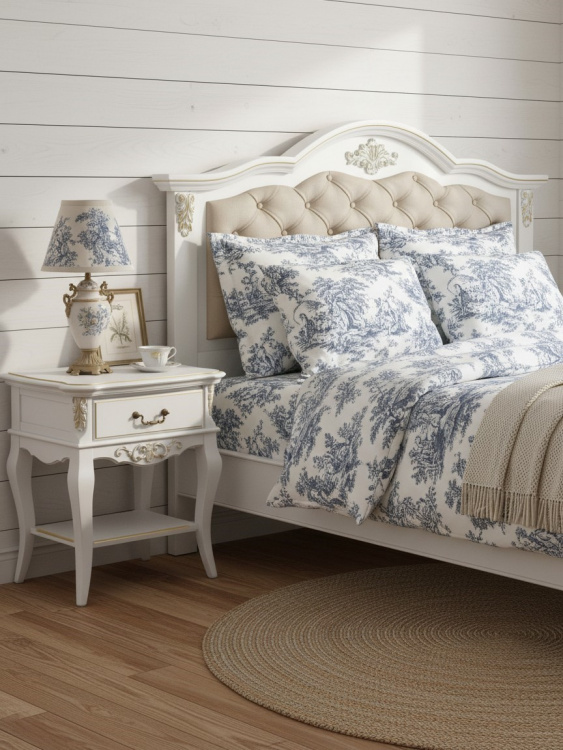 Кровать с мягким изголовьем 140*200  В214